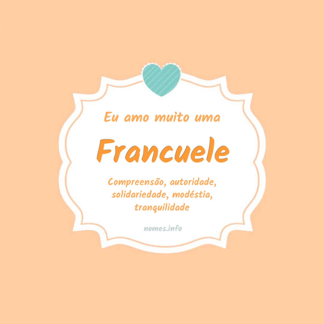 Eu amo muito Francuele