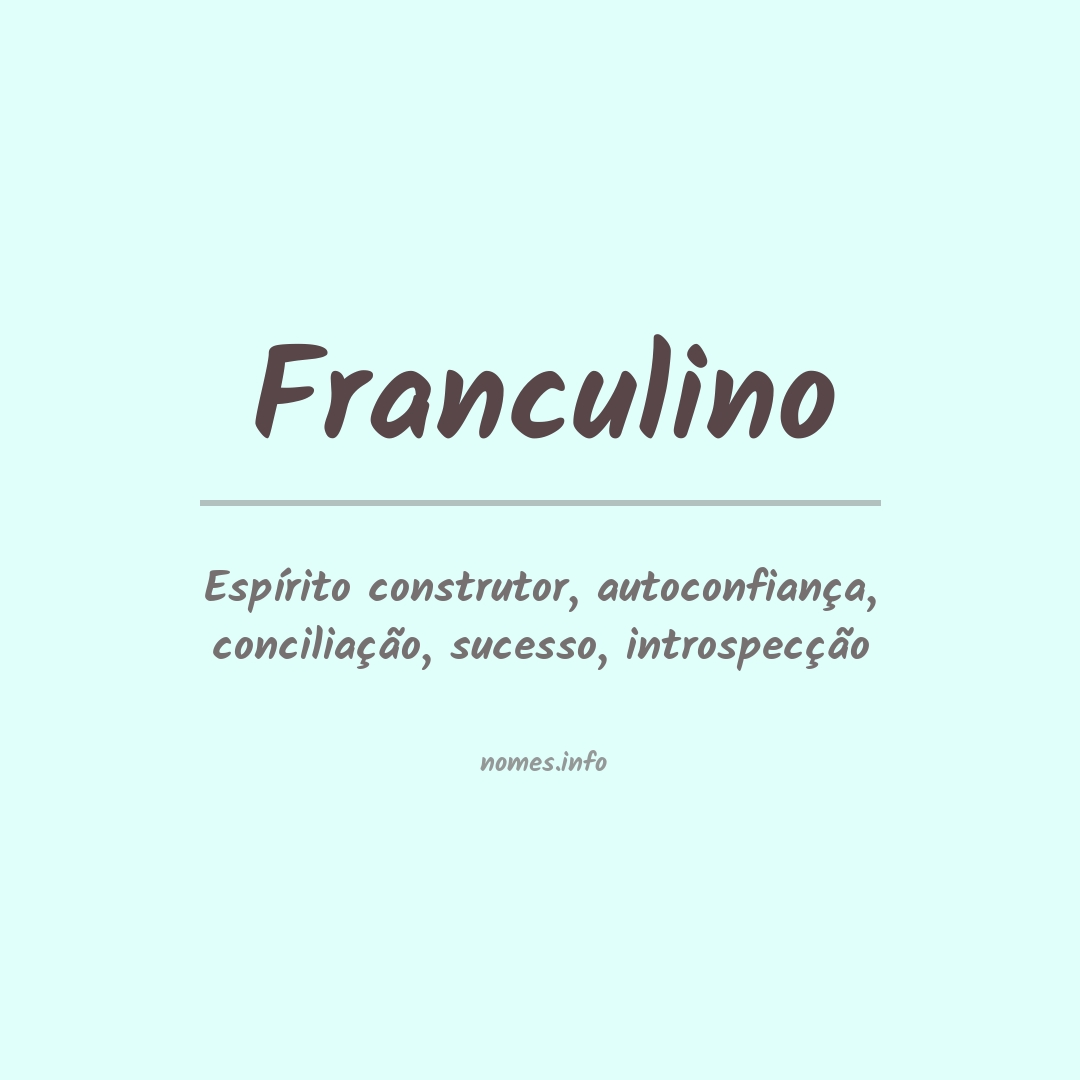 Significado do nome Franculino