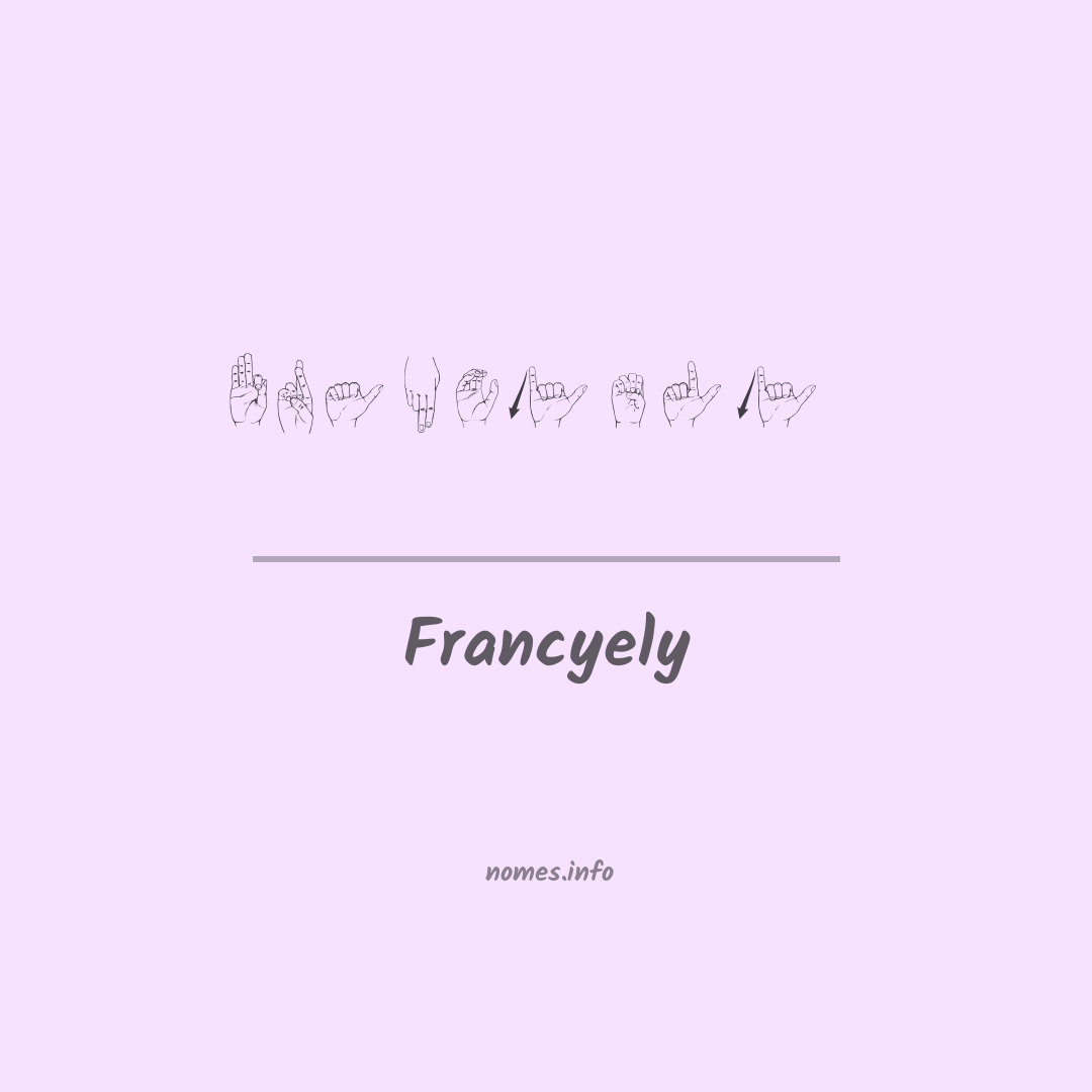 Francyely em Libras Francyely em Libras