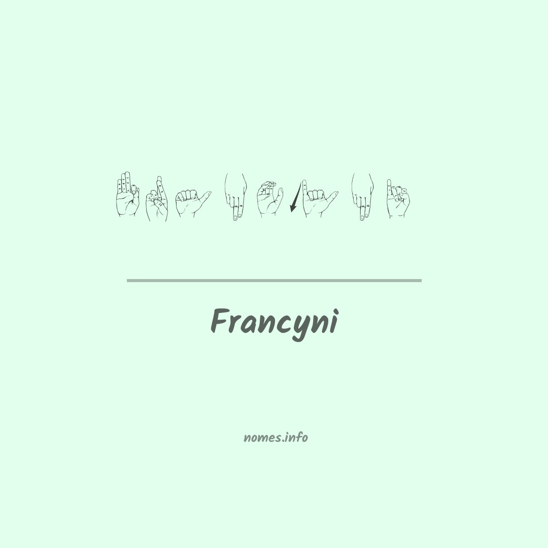 Francyni em Libras