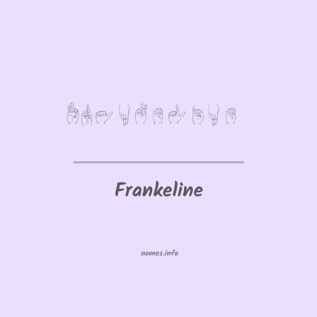 Frankeline em Libras