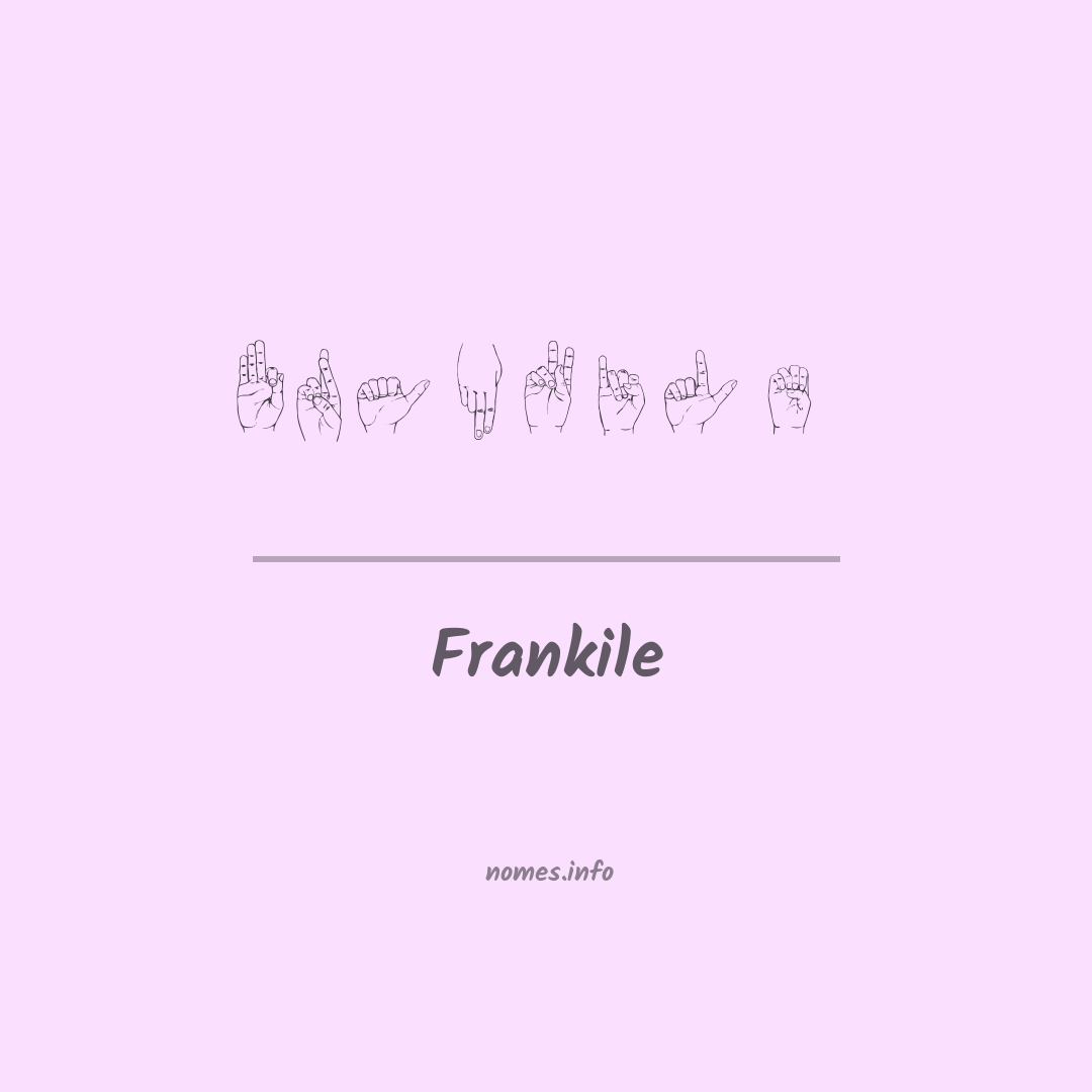 Frankile em Libras