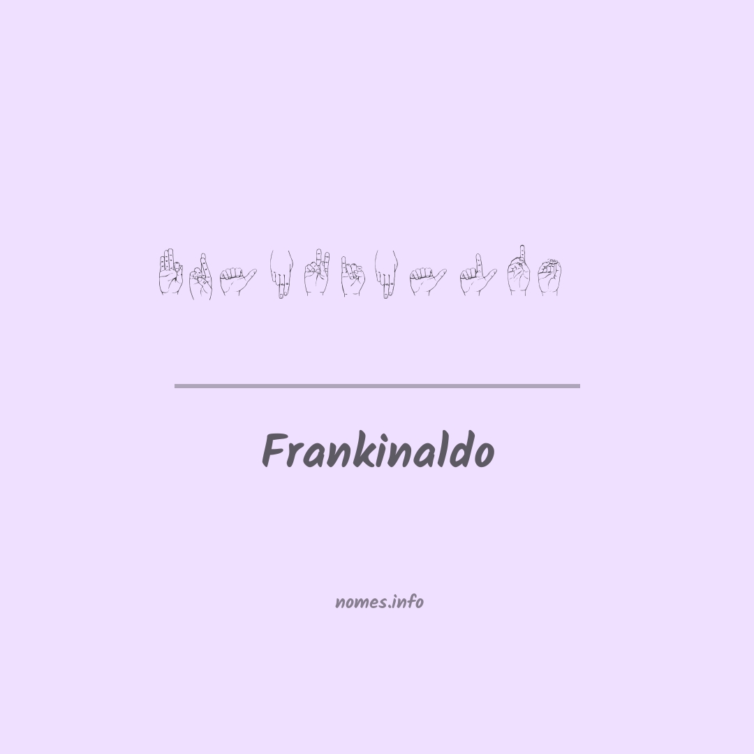 Frankinaldo em Libras