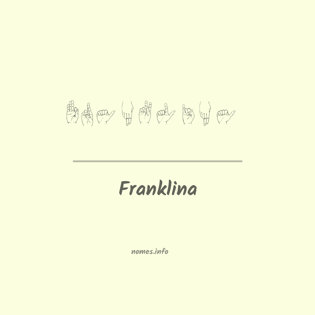 Franklina em Libras