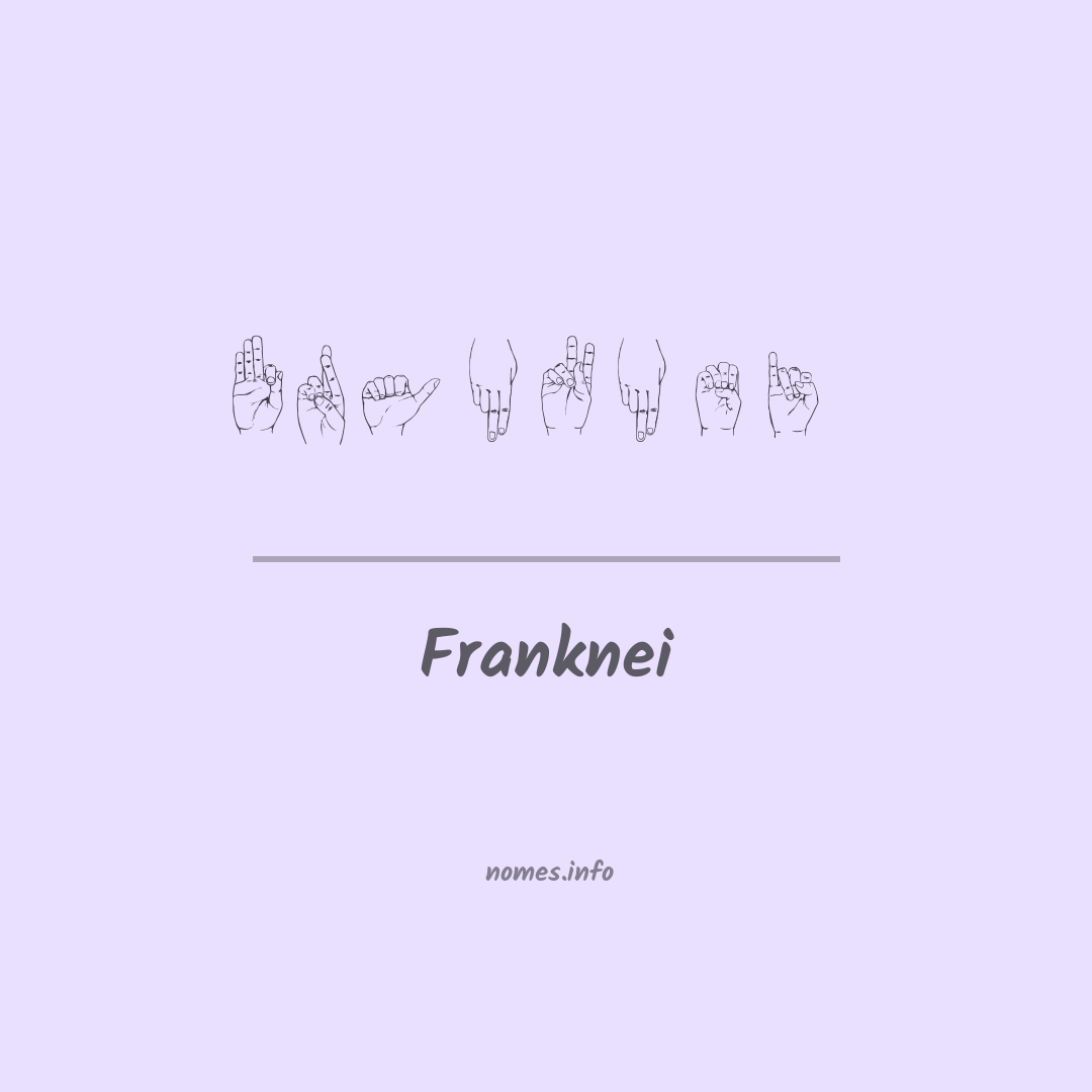 Franknei em Libras