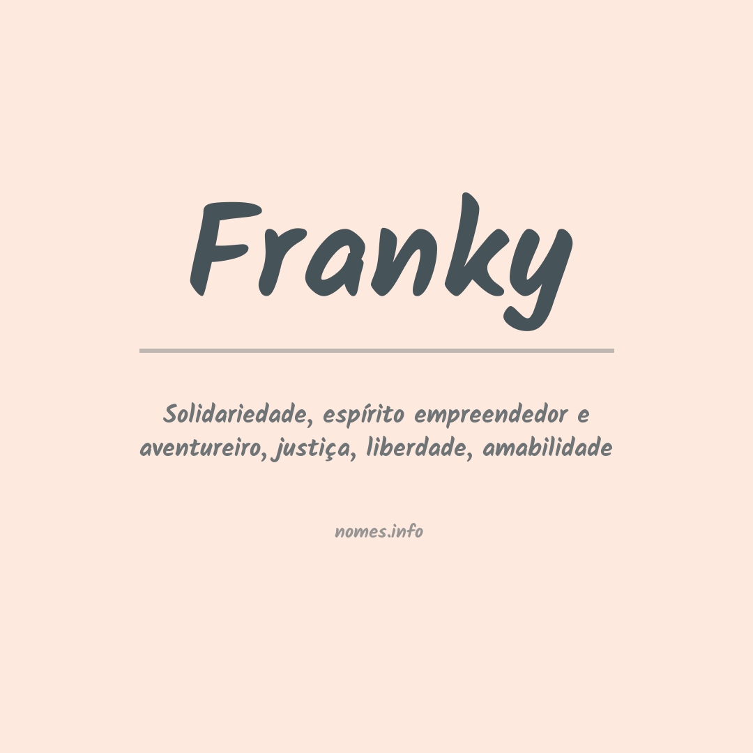 Significado do nome Franky