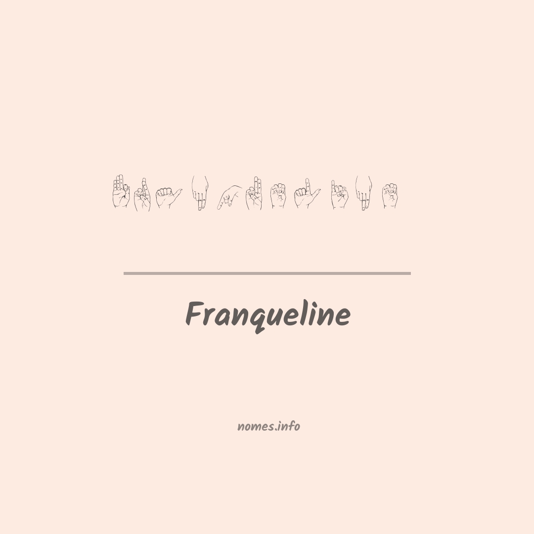 Franqueline em Libras
