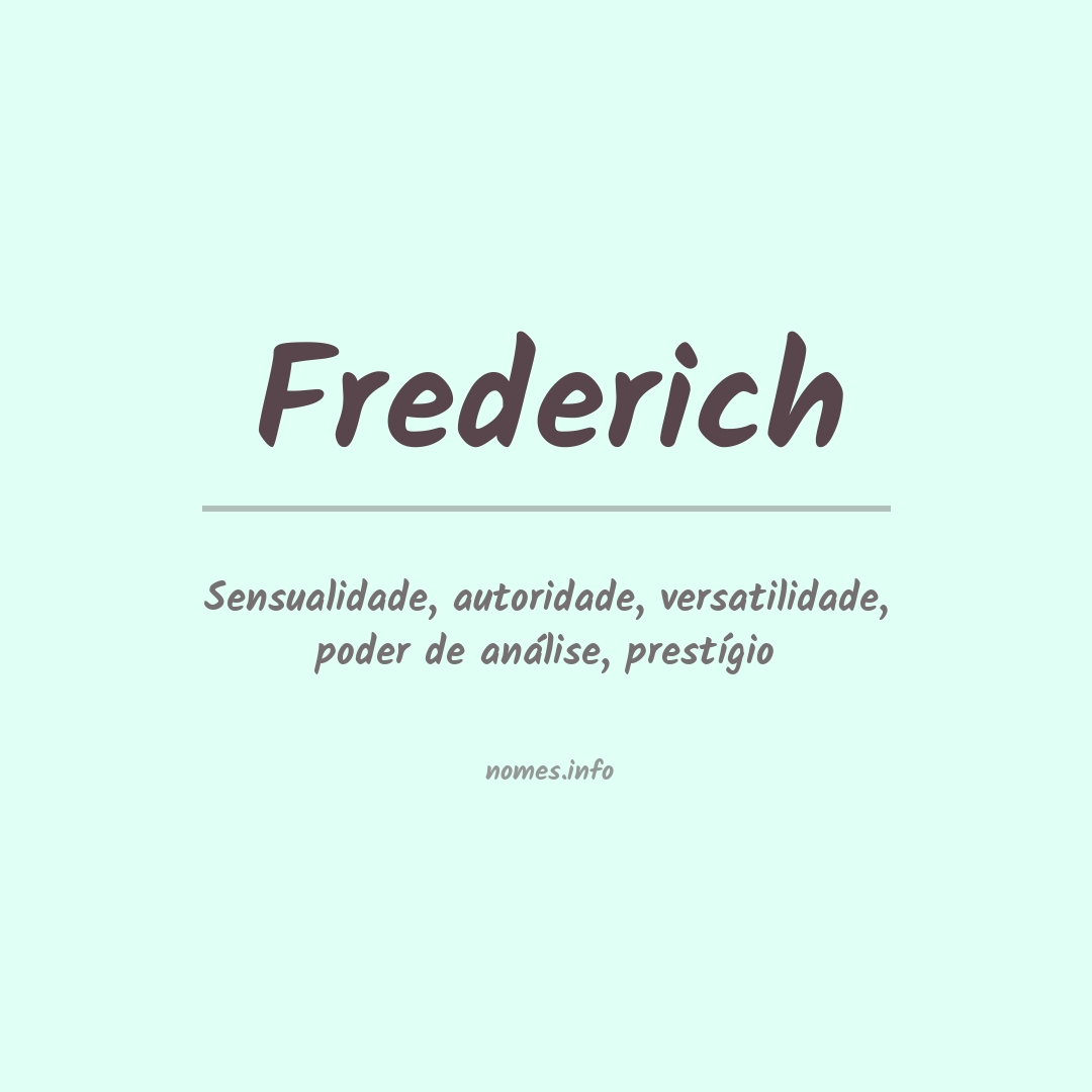 Significado do nome Frederich