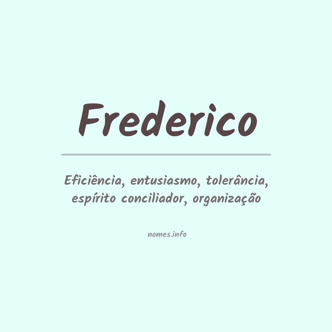 Significado do nome Frederico