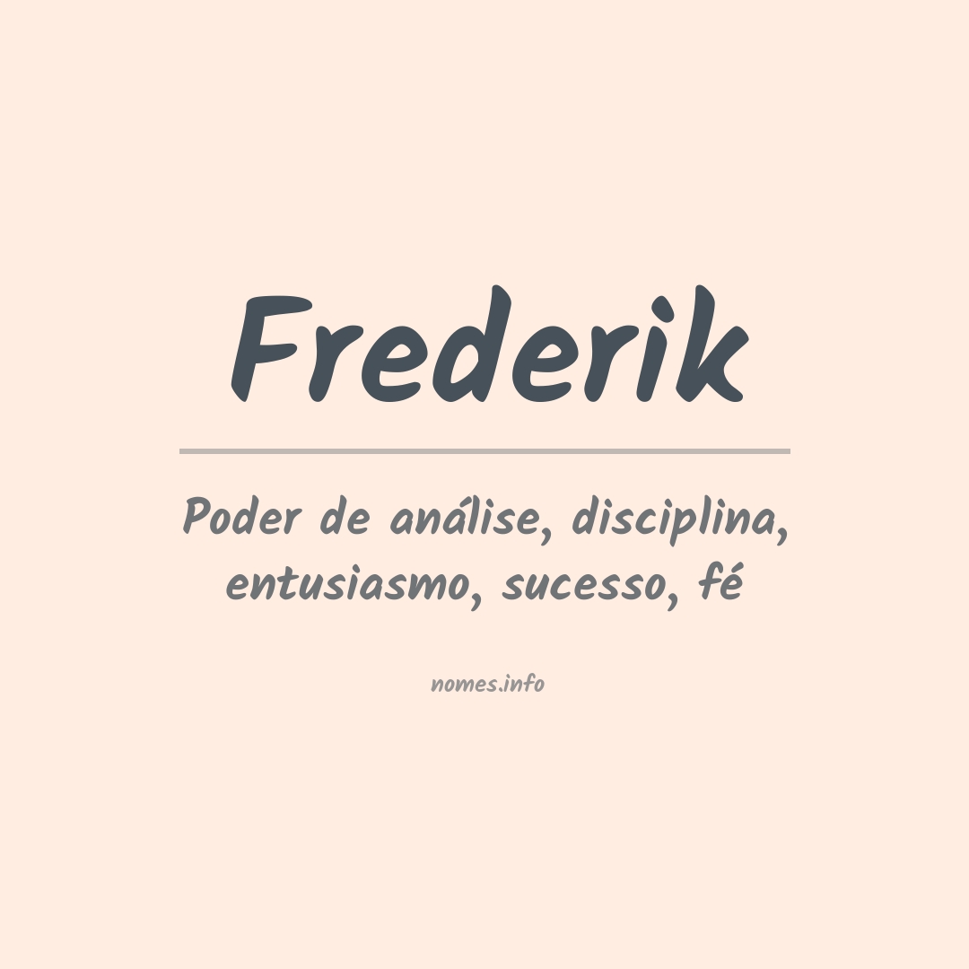 Significado do nome Frederik