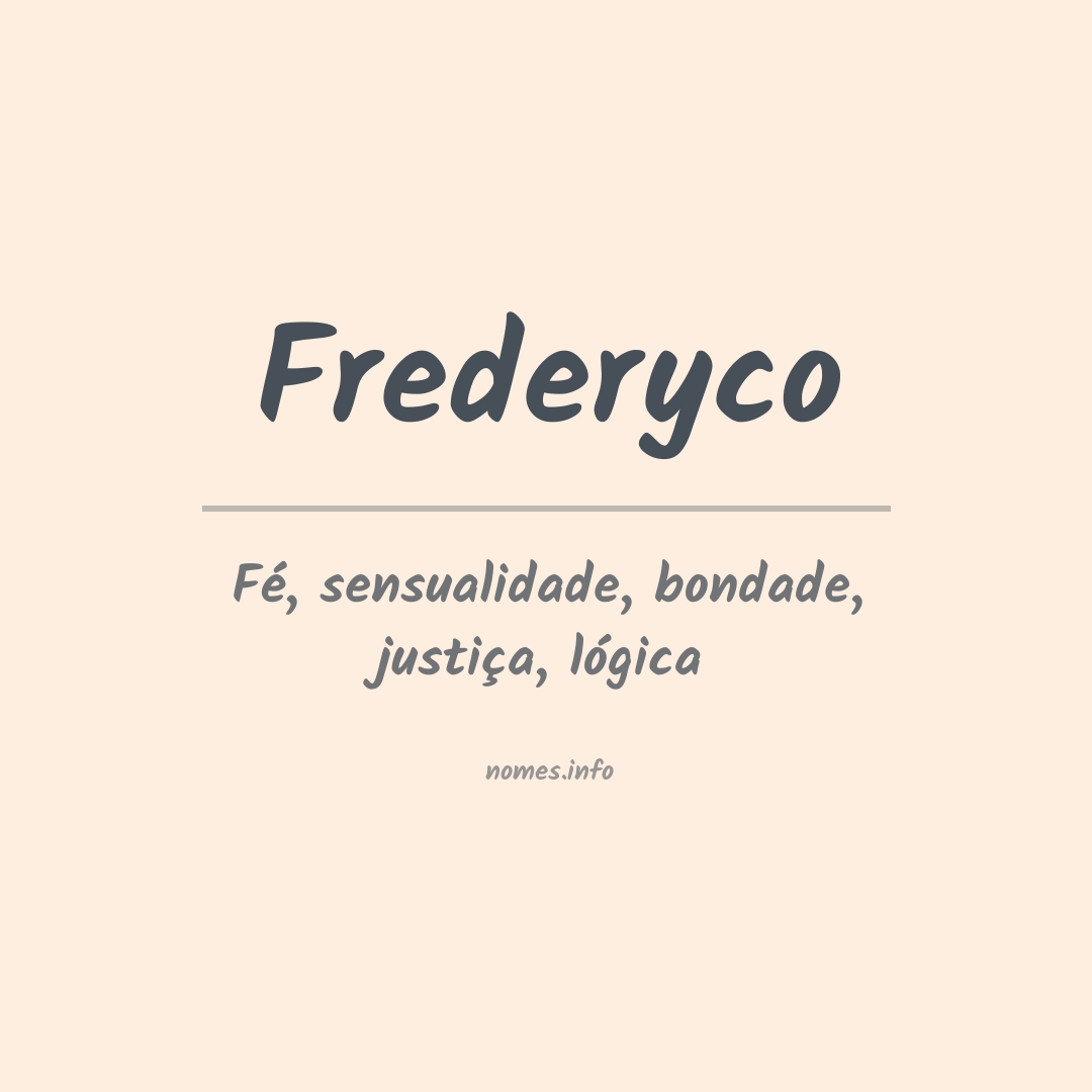 Significado do nome Frederyco