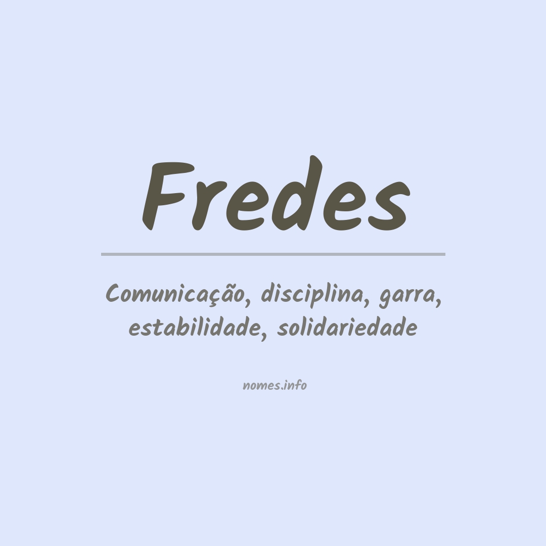 Significado do nome Fredes
