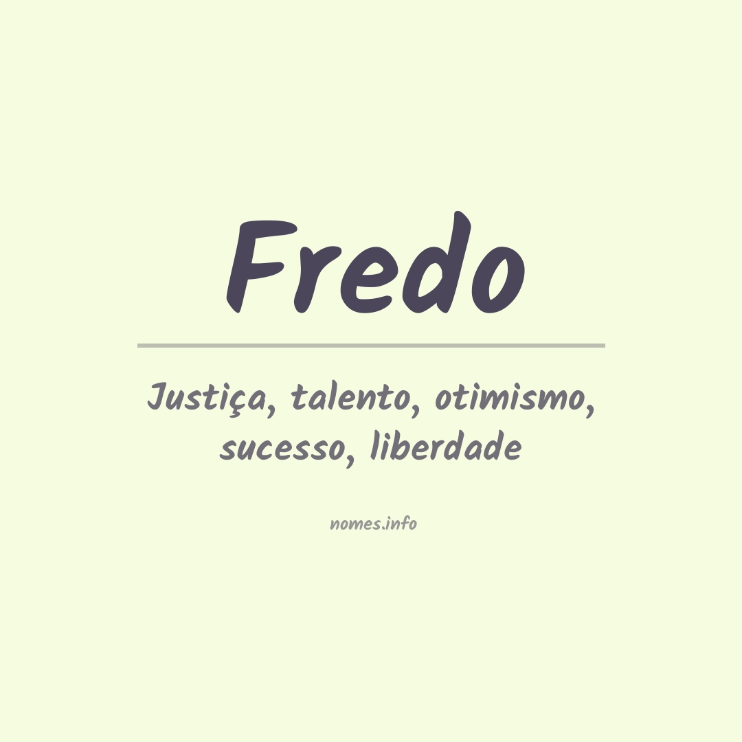 Significado do nome Fredo