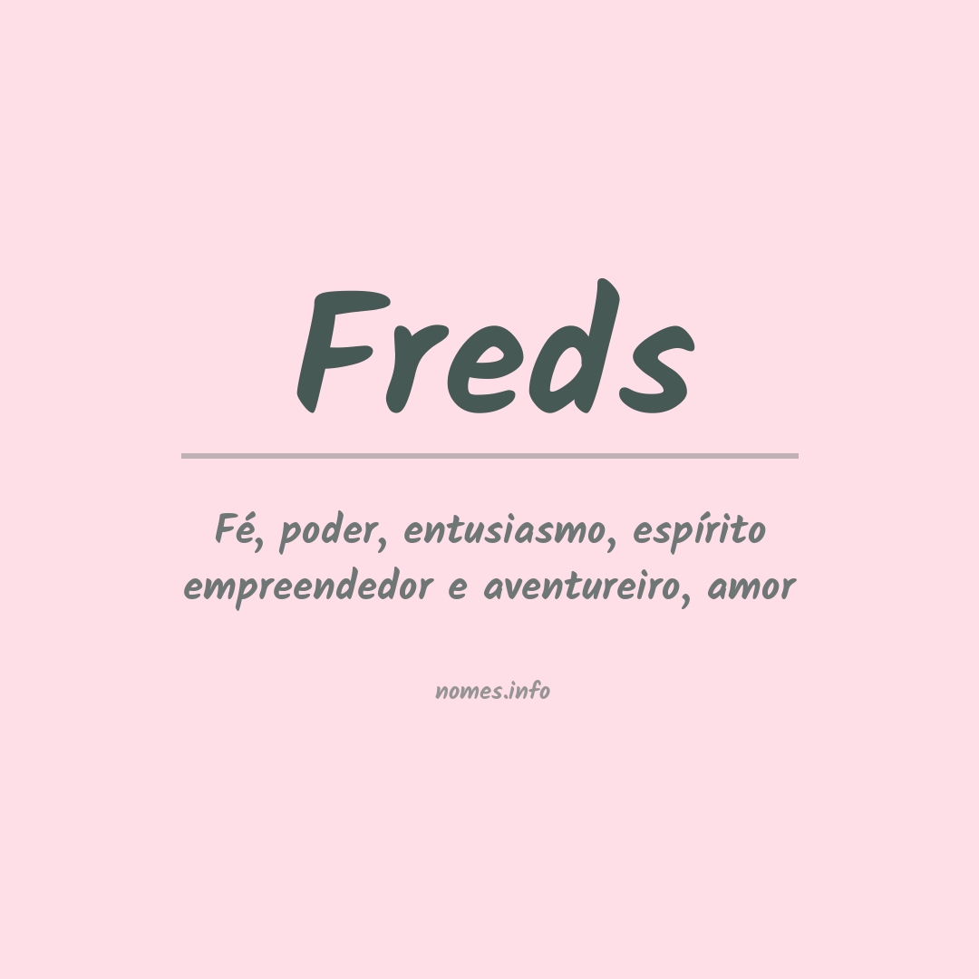 Significado do nome Freds