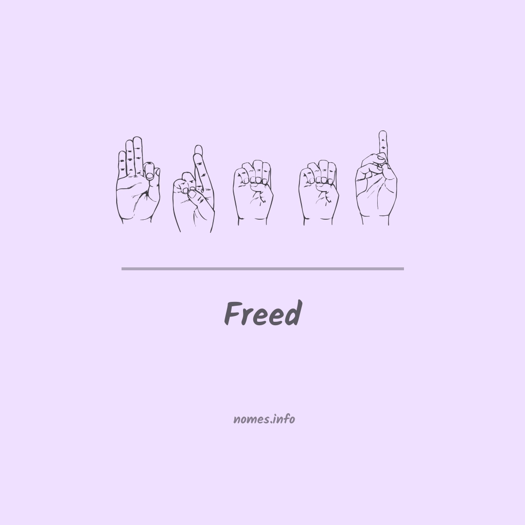 Freed em Libras