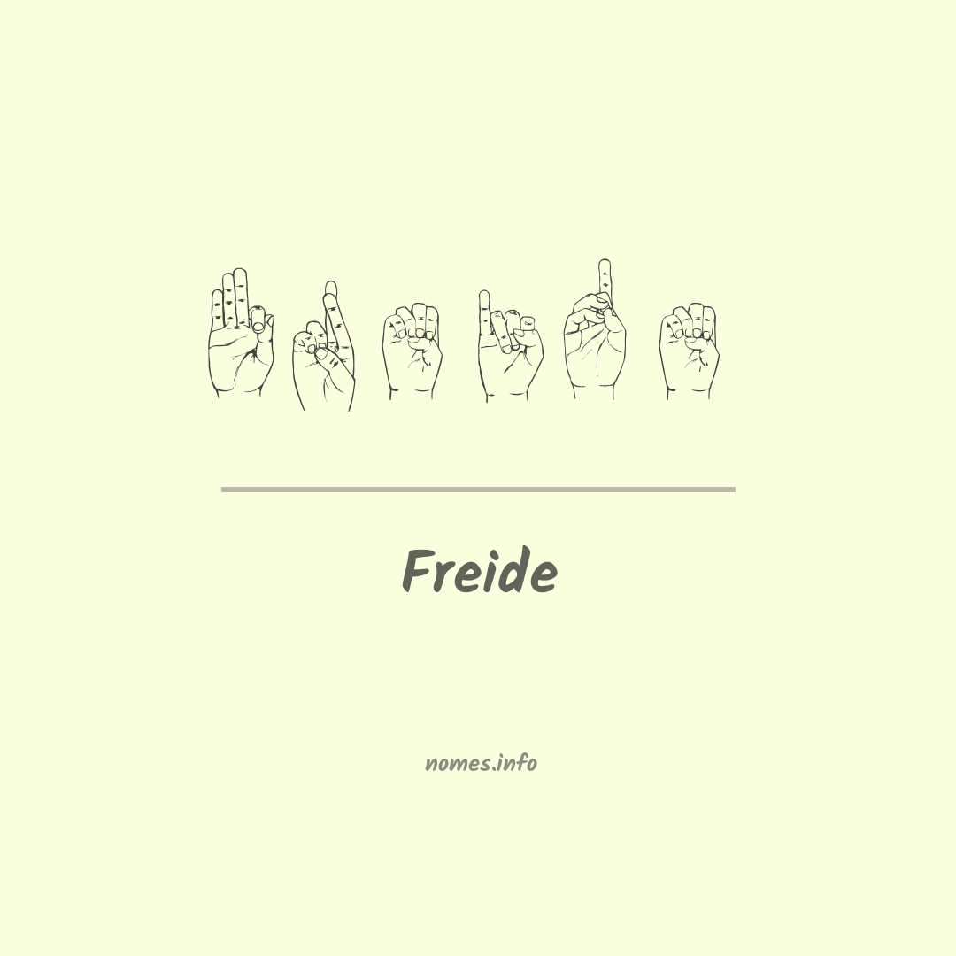 Freide em Libras