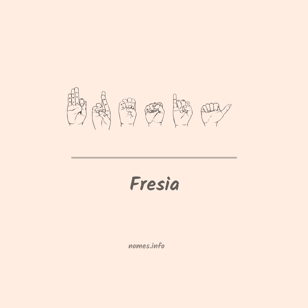 Fresia em Libras