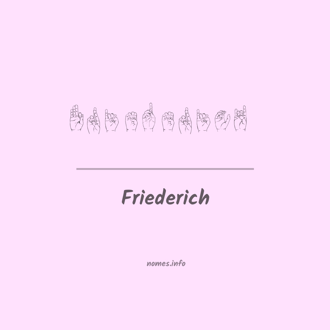 Friederich em Libras