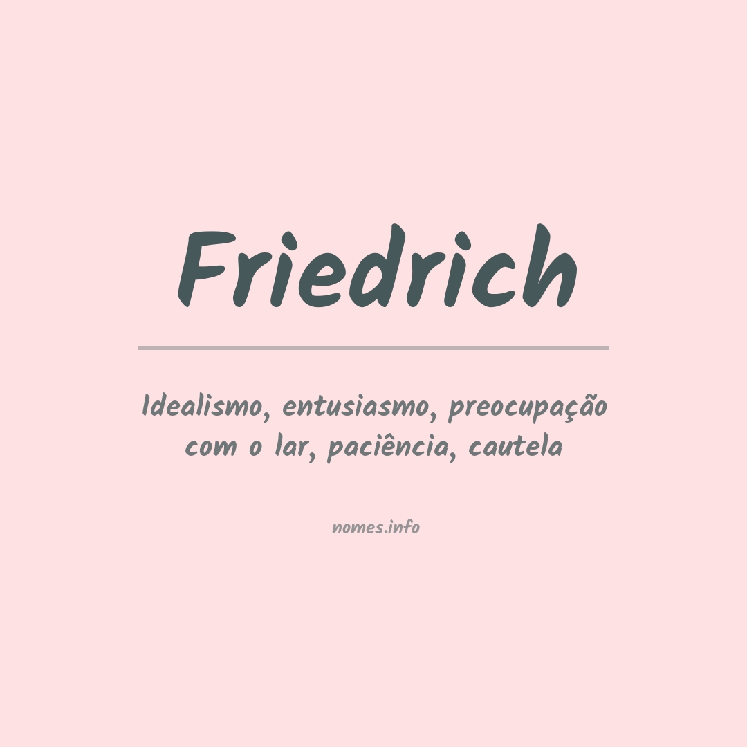 Significado do nome Friedrich