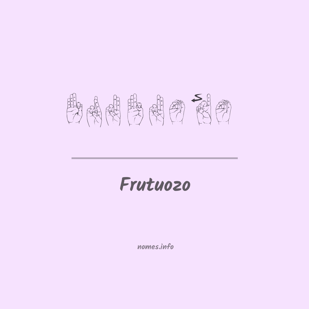 Frutuozo em Libras Frutuozo em Libras