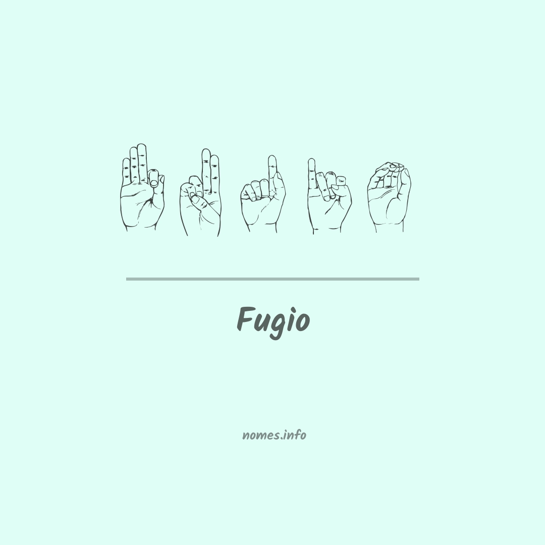 Fugio em Libras