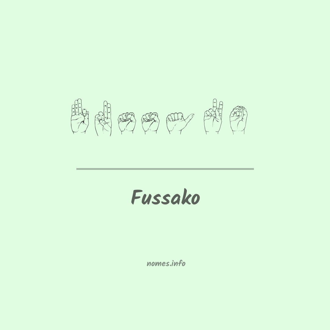 Fussako em Libras