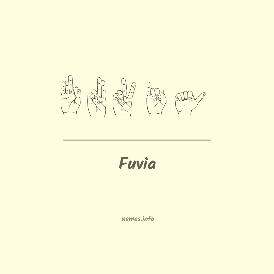Fuvia em Libras