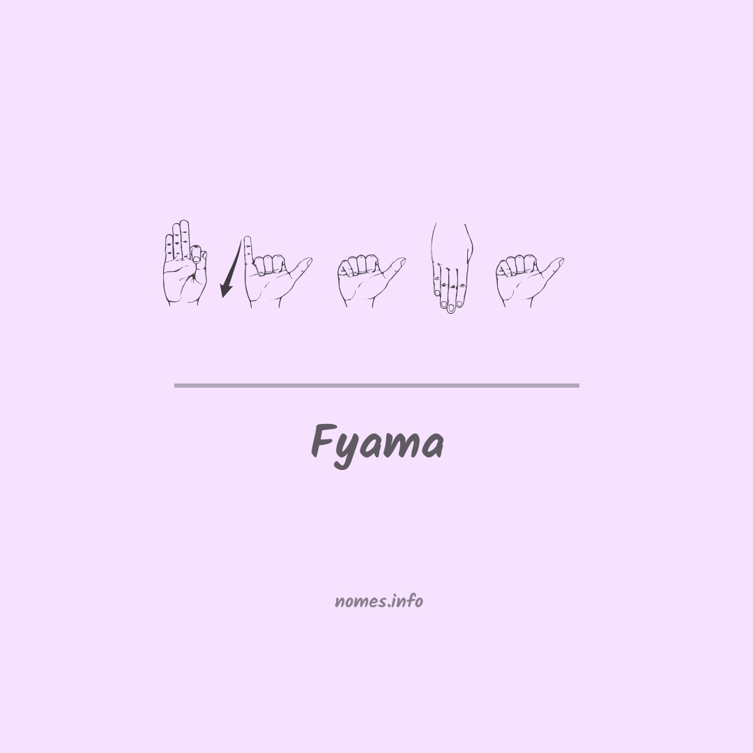 Fyama em Libras