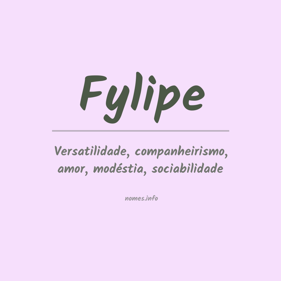 Significado do nome Fylipe