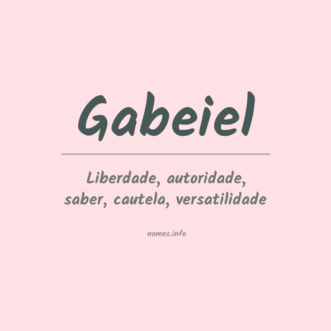 Significado do nome Gabeiel