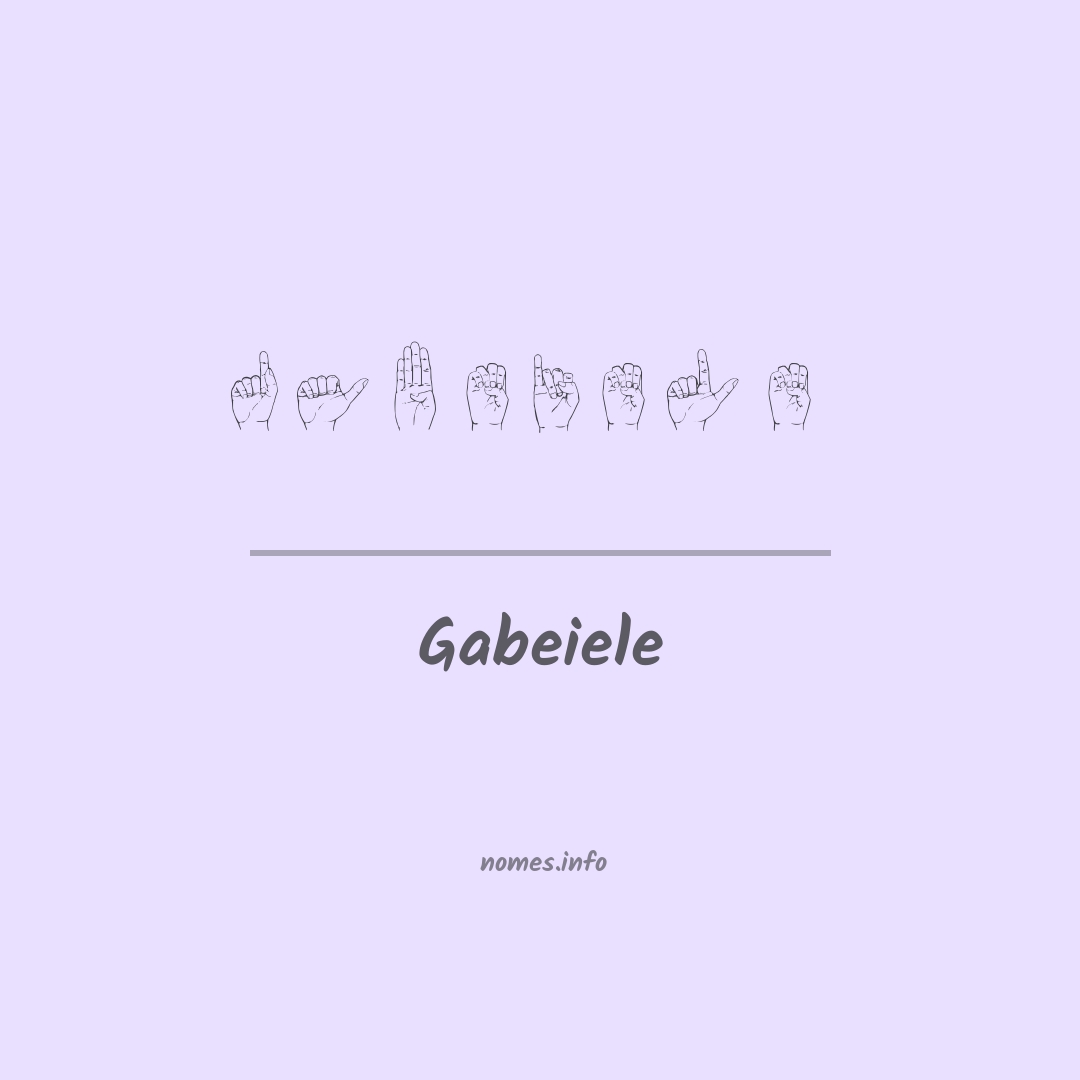 Gabeiele em Libras