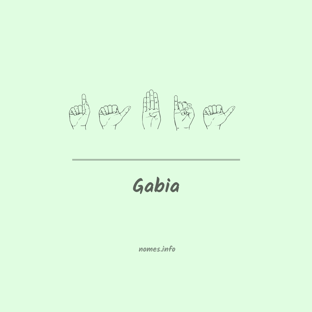 Gabia em Libras