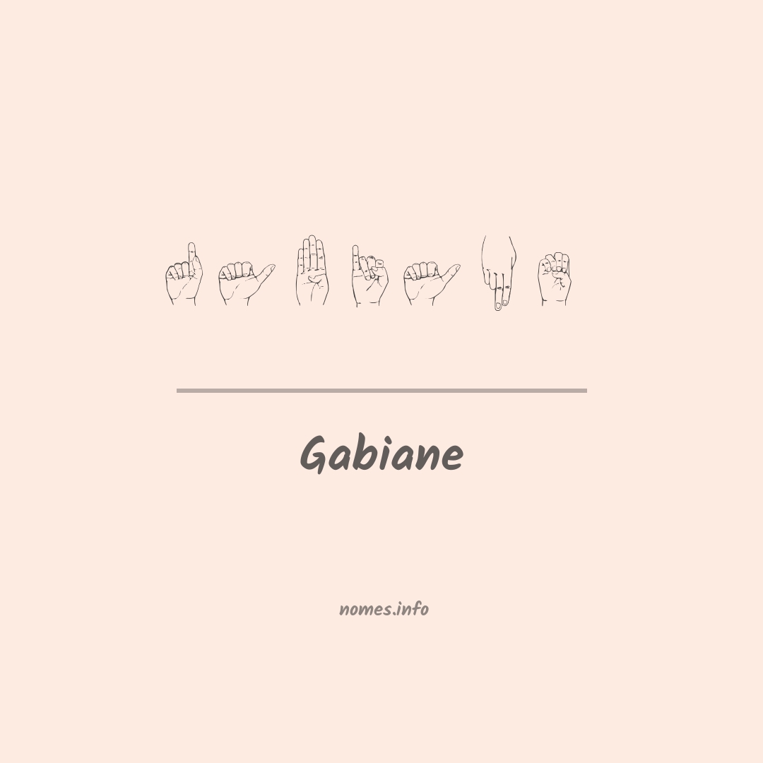 Gabiane em Libras