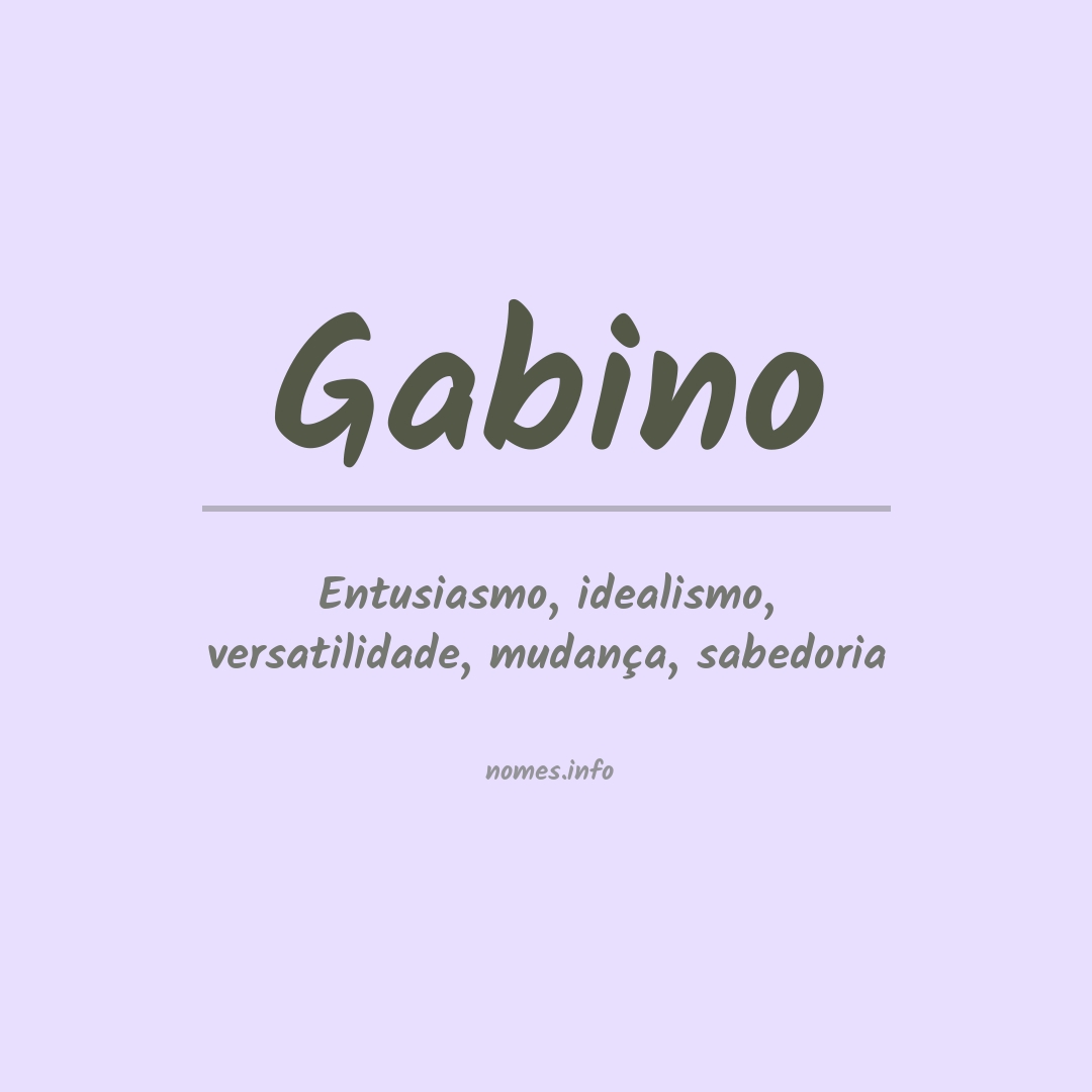 Significado do nome Gabino