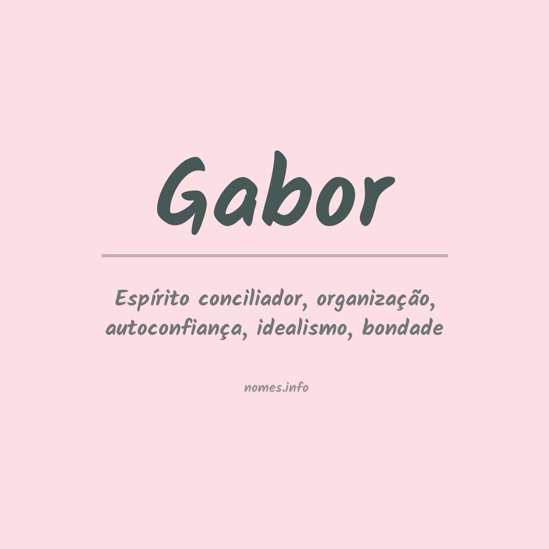Significado do nome Gabor