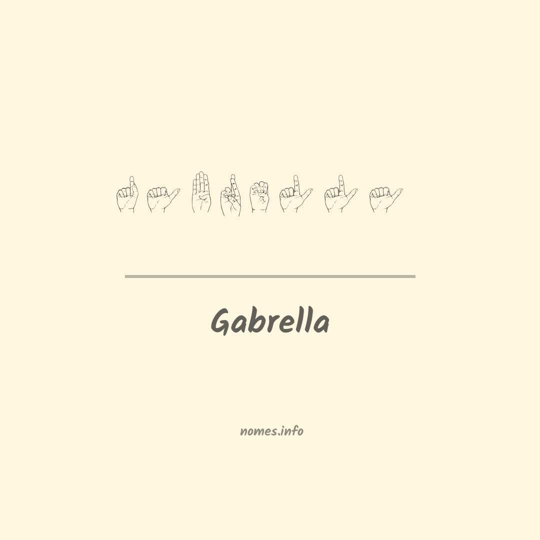 Gabrella em Libras Gabrella em Libras