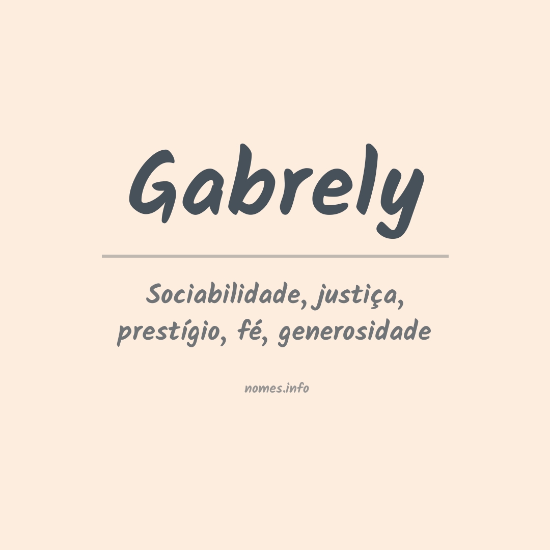 Significado do nome Gabrely