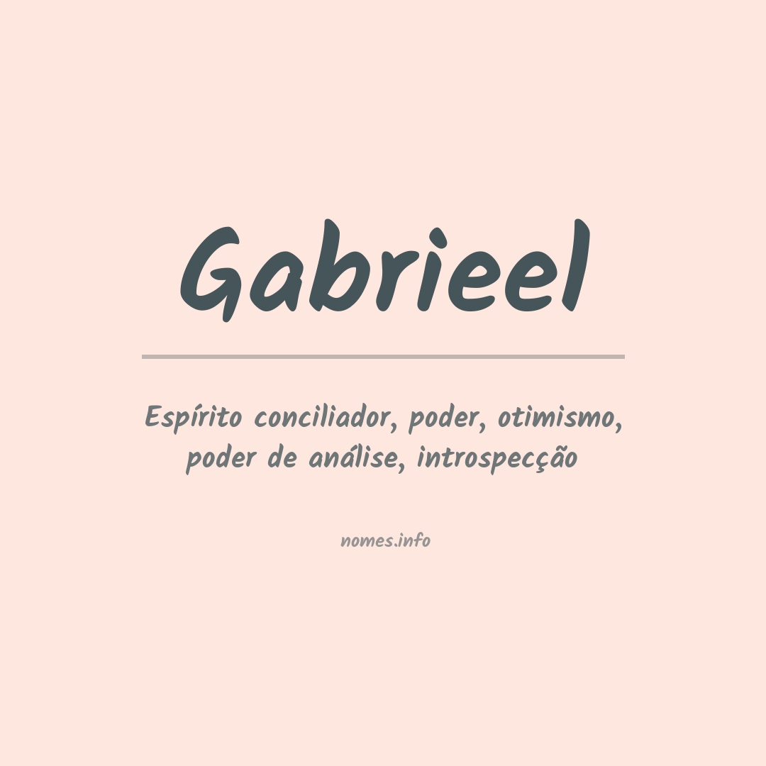 Significado do nome Gabrieel