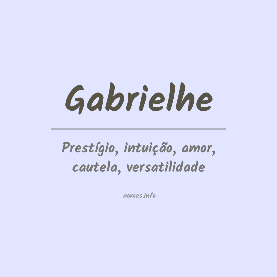 Significado do nome Gabrielhe