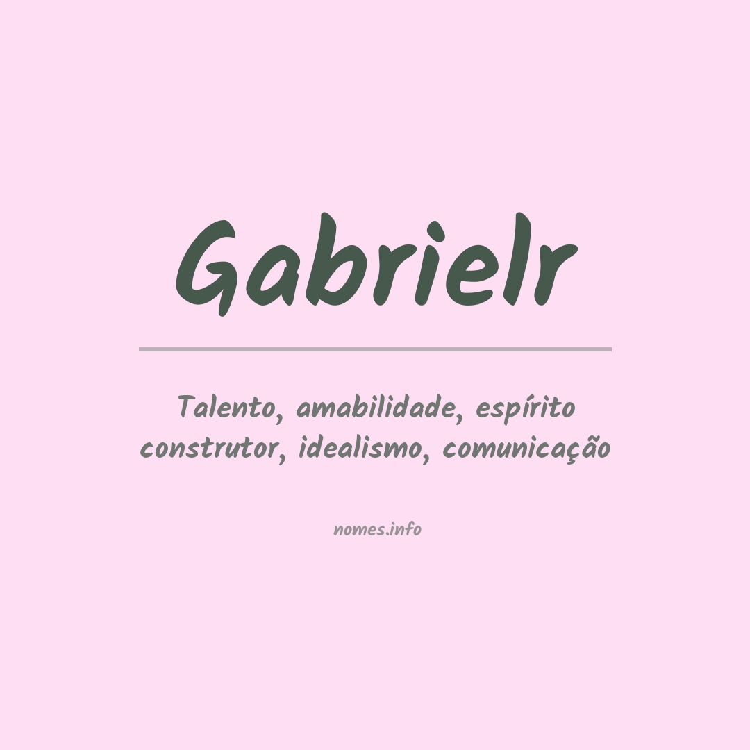 Significado do nome Gabrielr