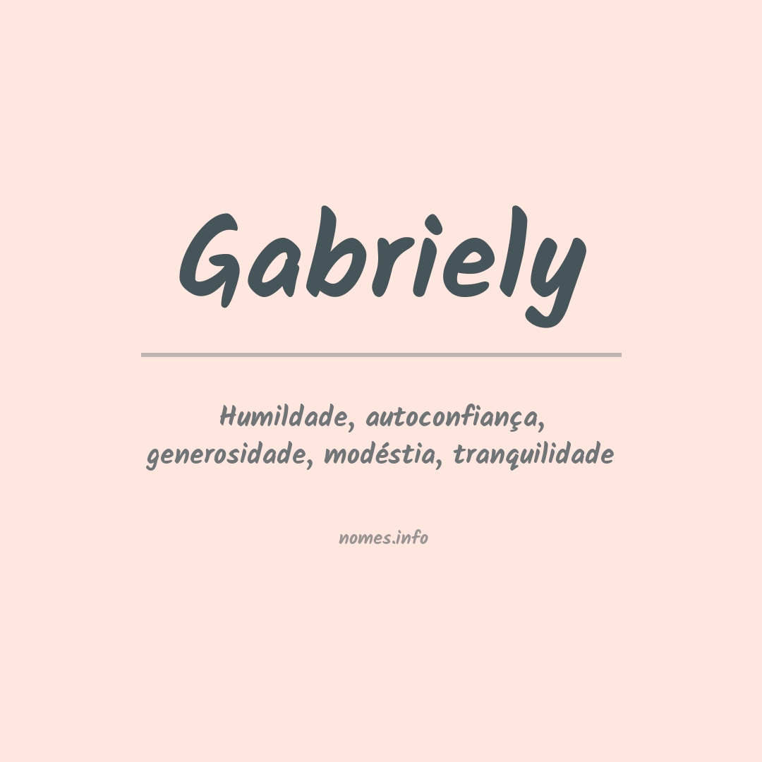 Significado do nome Gabriely