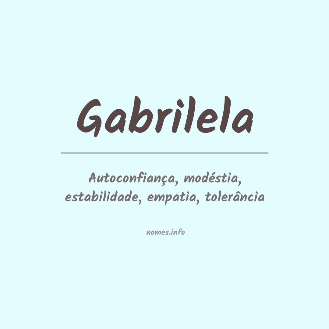 Significado do nome Gabrilela Significado do nome Gabrilela