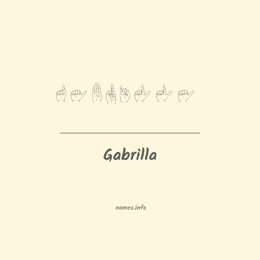 Gabrilla em Libras Gabrilla em Libras