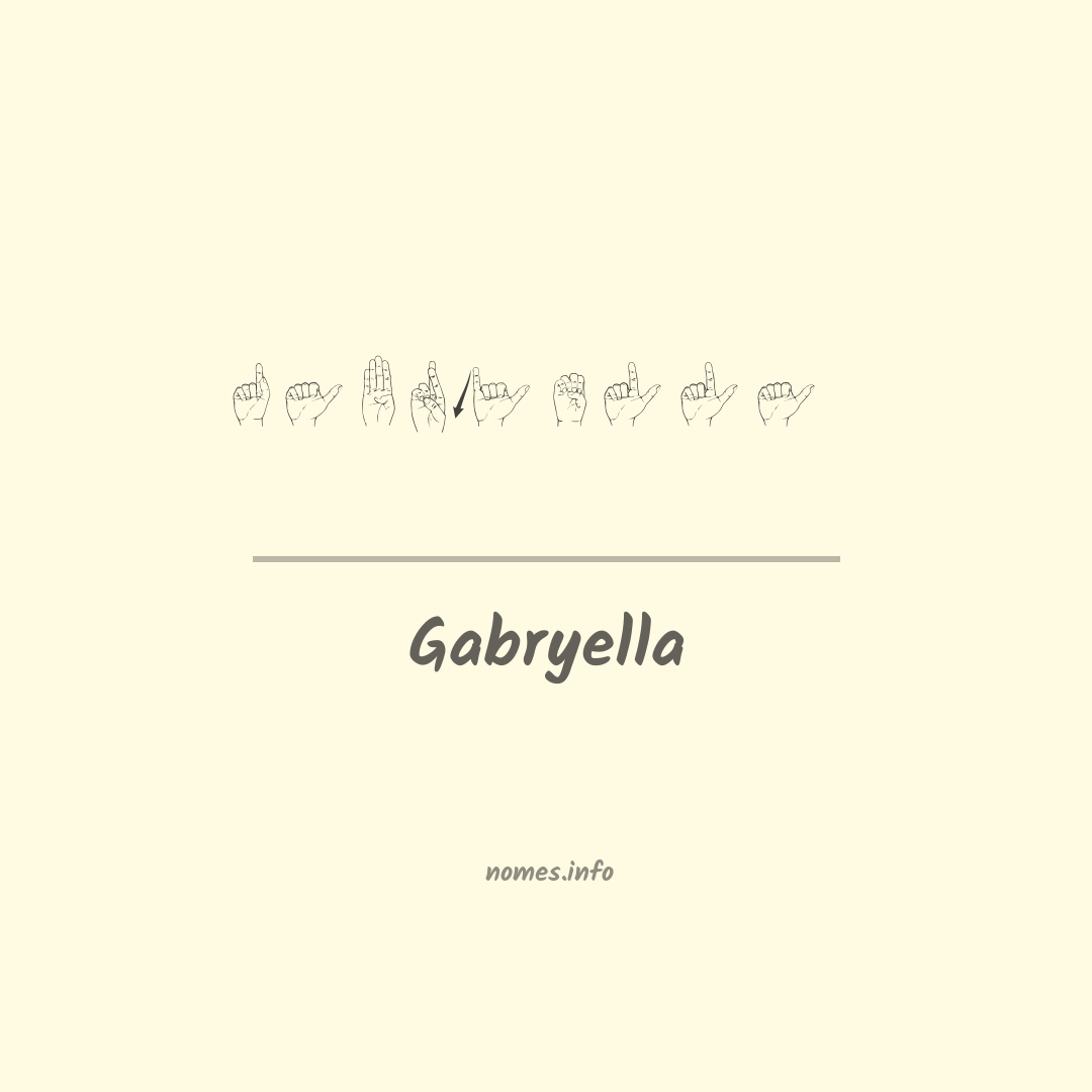 Gabryella em Libras Gabryella em Libras