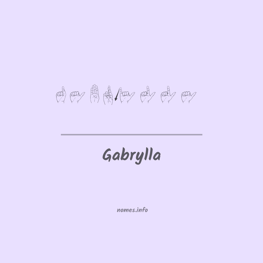 Gabrylla em Libras Gabrylla em Libras