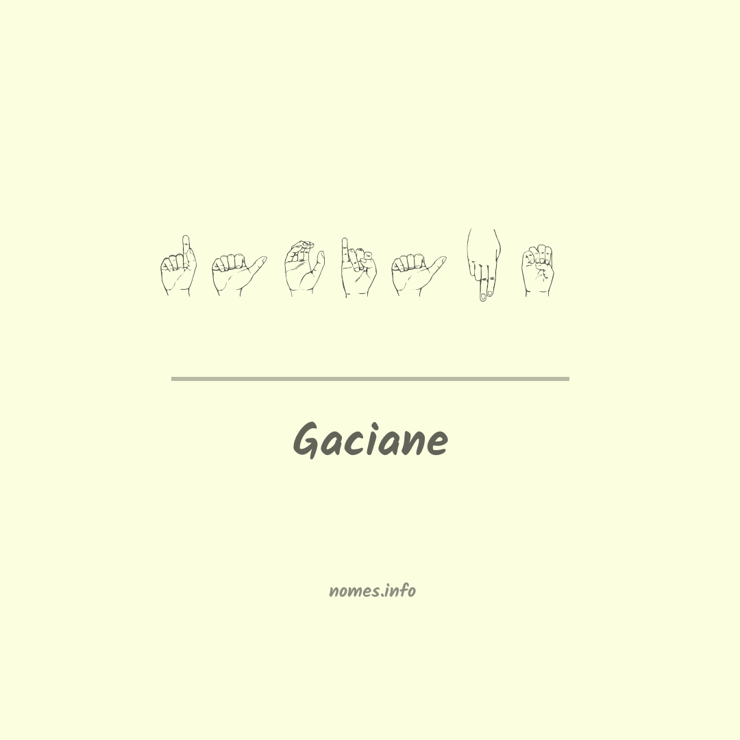 Gaciane em Libras