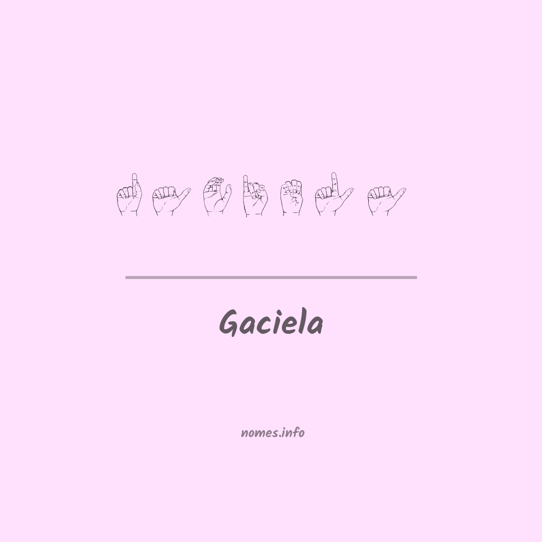 Gaciela em Libras
