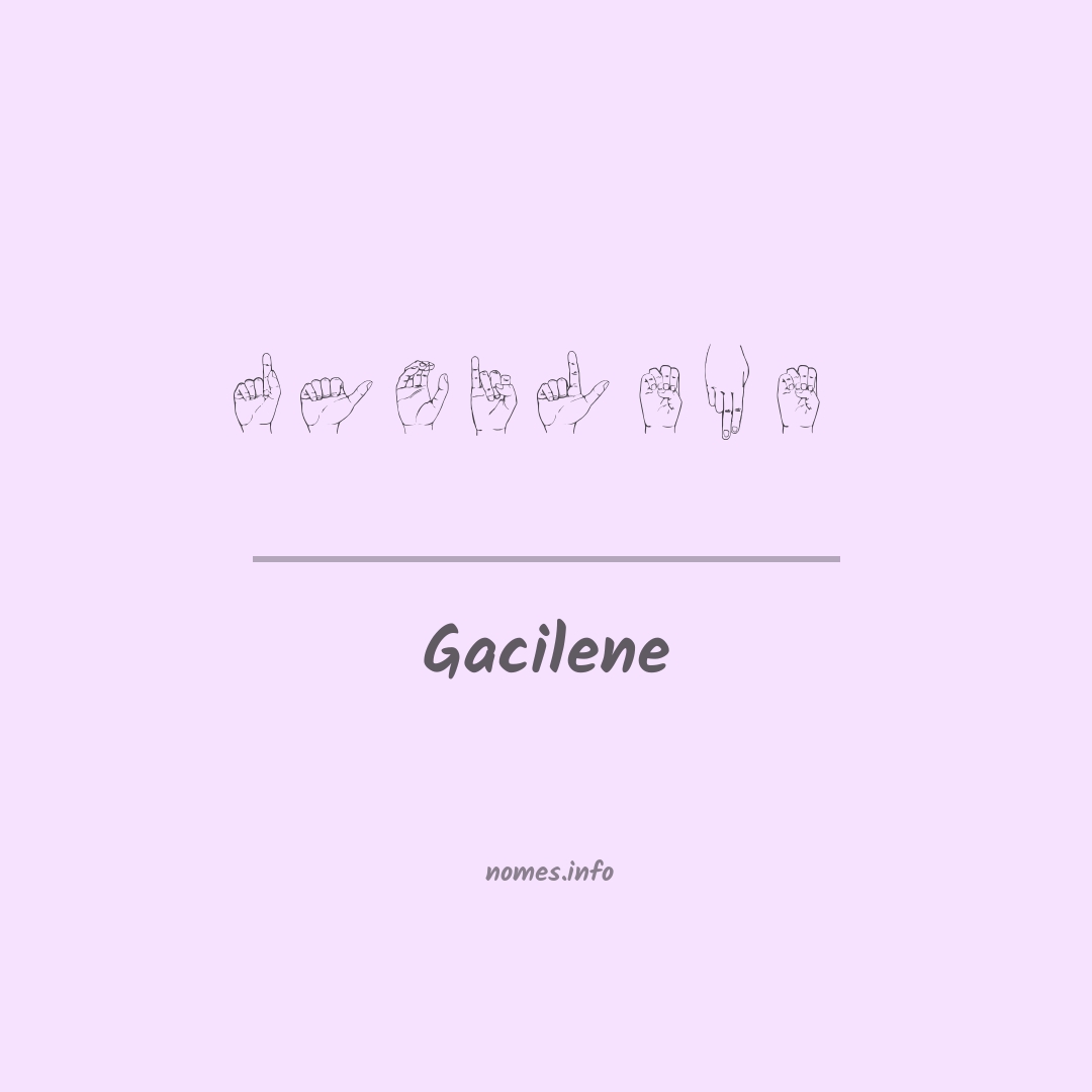 Gacilene em Libras