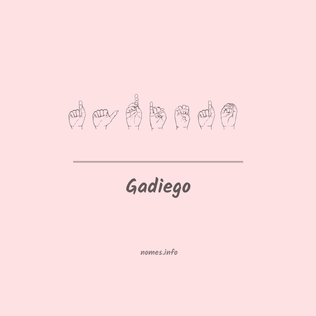 Gadiego em Libras