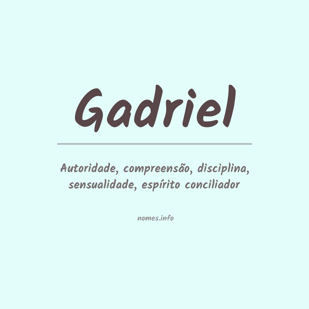 Significado do nome Gadriel